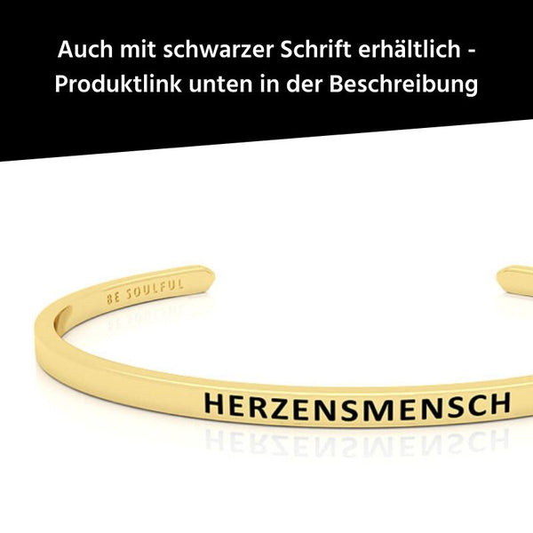 Herzensmensch Armreif gold