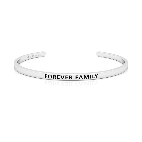 Forever Family Armband mit Gravur Silber