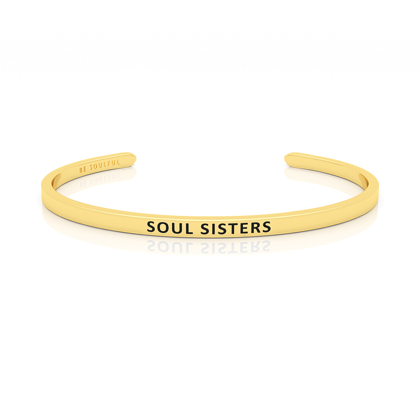 Soul Sisters Armband mit Gravur Gold