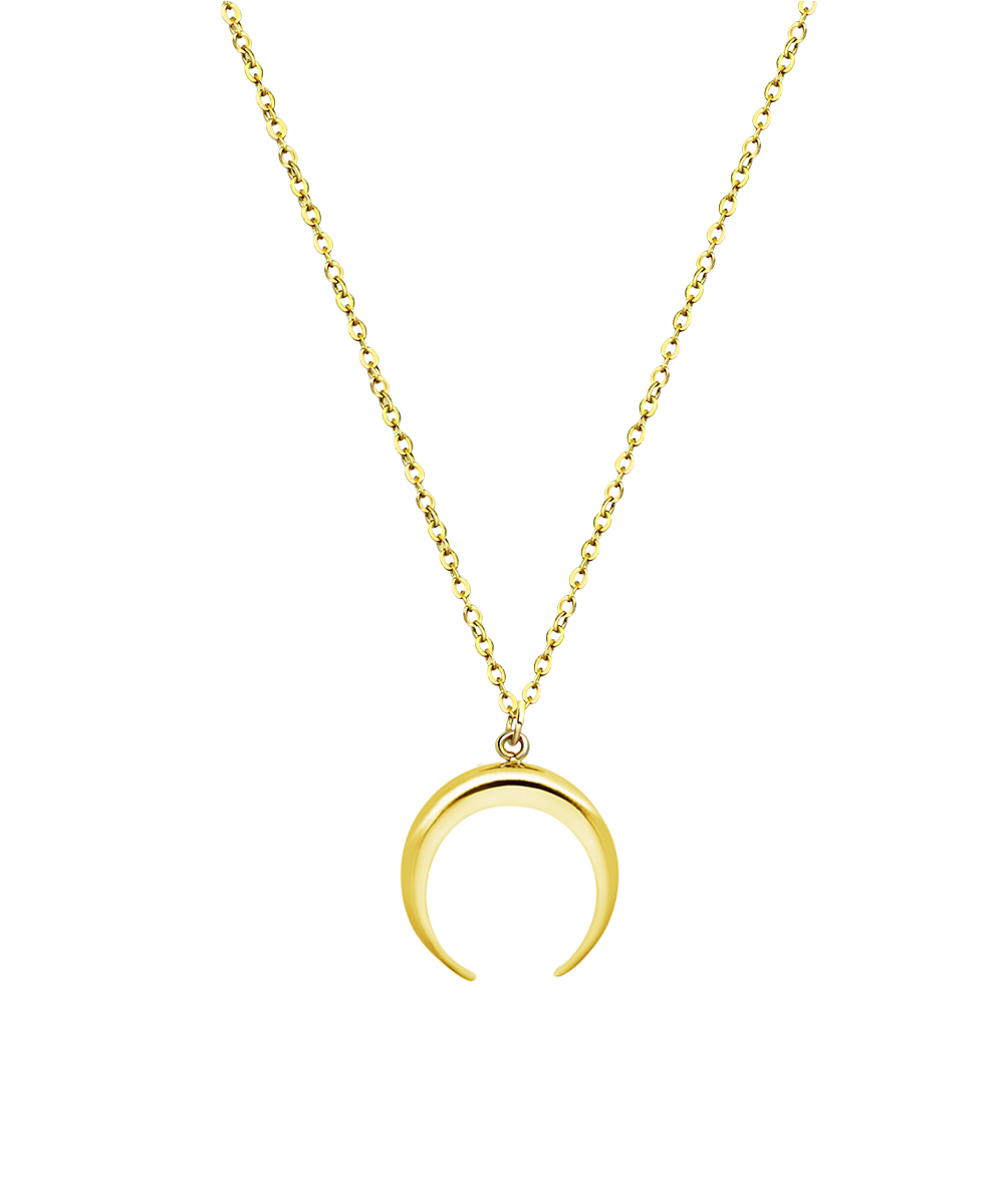Moon Necklace Gold