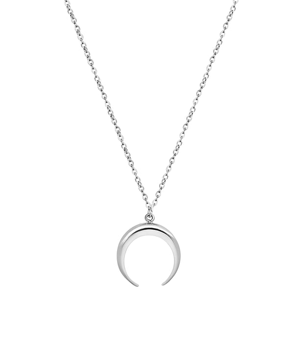 Moon Necklace Silber