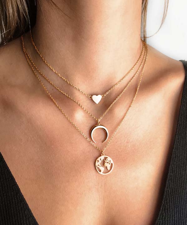 World Necklace Layering