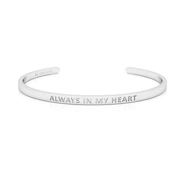 Always In My Heart Armband mit Gravur [Blind] Silber