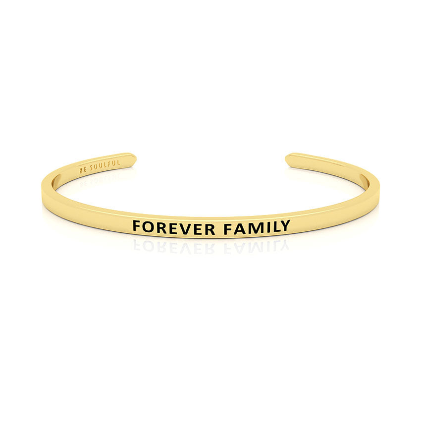 Forever Family Armband mit Gravur Gold