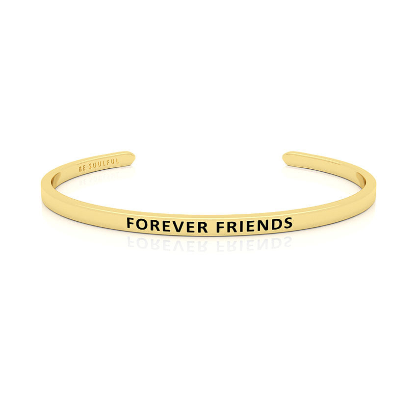 Forever Friends Armband mit Gravur Gold