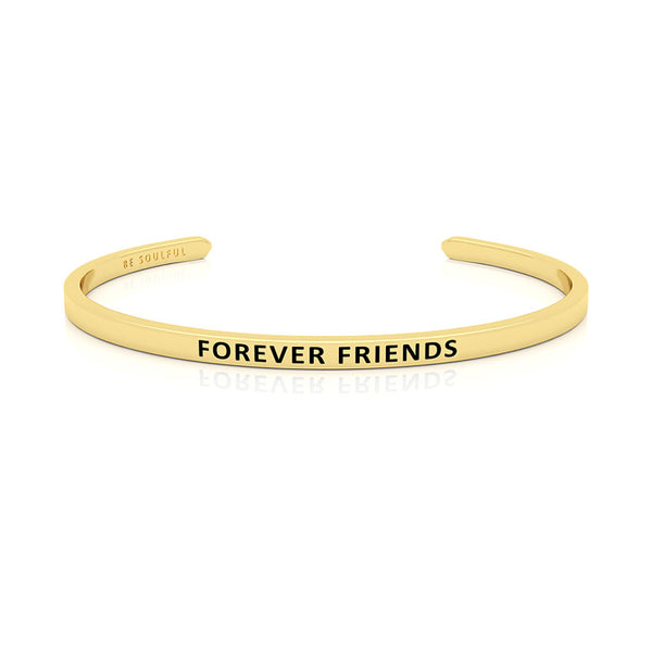 Forever Friends Armband mit Gravur Gold