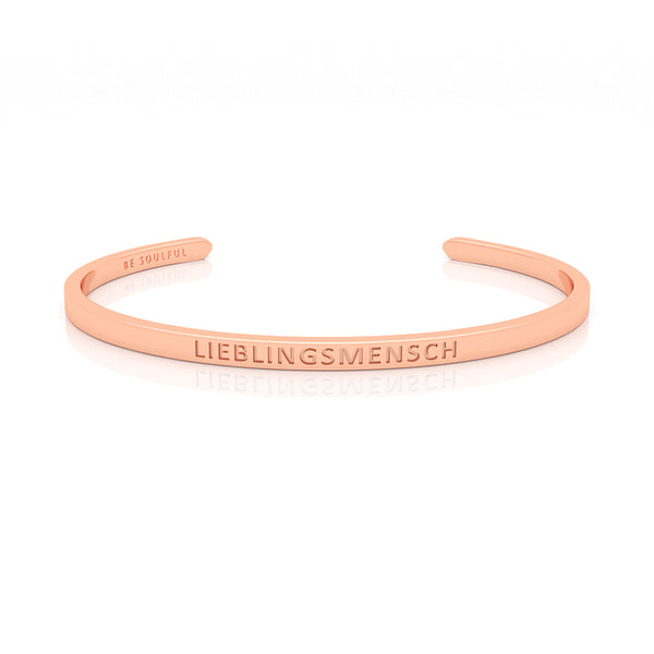 Lieblingsmensch Armband mit Gravur [Blind] Rosegold