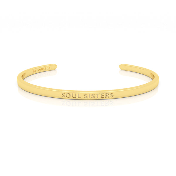 Soul Sisters Armband mit Gravur [Blind] Gold