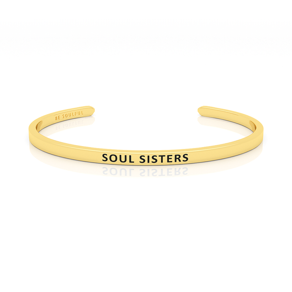 Soul Sisters Armband mit Gravur Gold