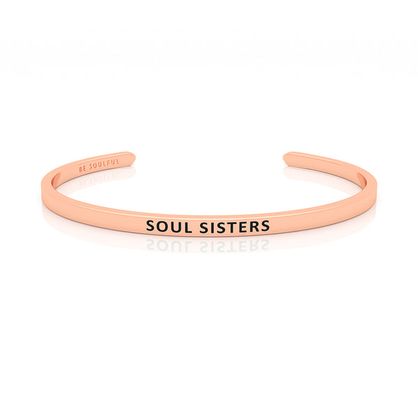 Soul Sisters Armband mit Gravur Rosegold