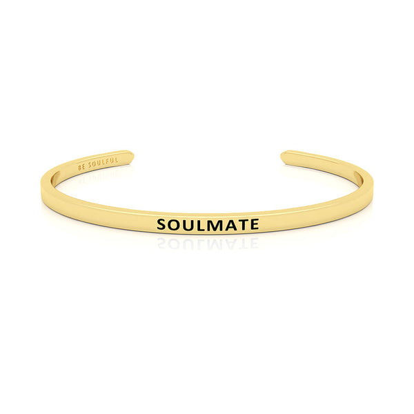 Soulmate Armband mit Gravur Gold