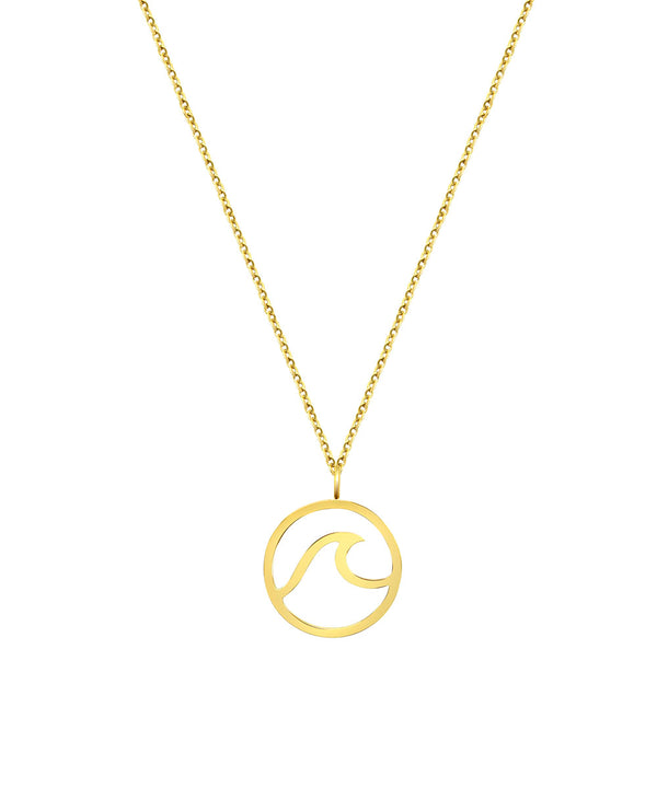 Wave Necklace Gold